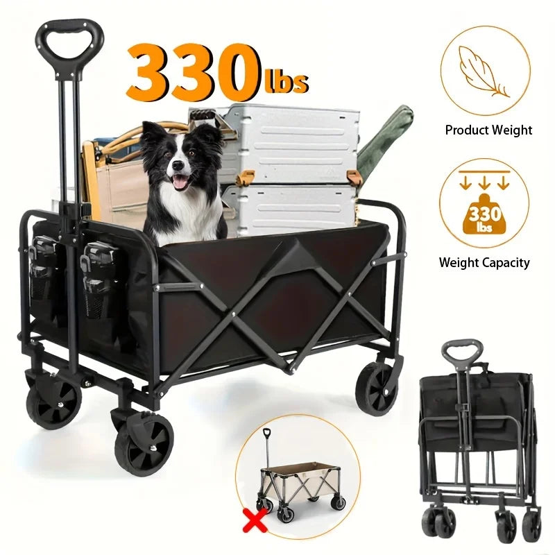 Foldable Wagon, 220/330/450LB Heavy Duty