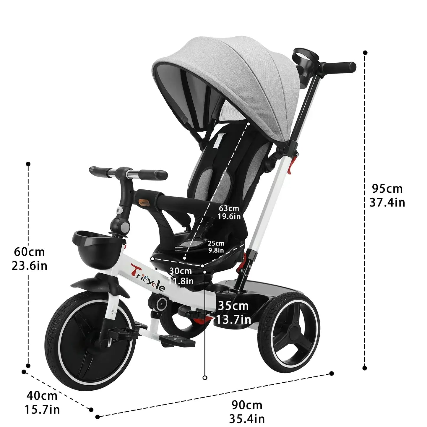 Baby Stroller and Trike -Foldable 5-in-1