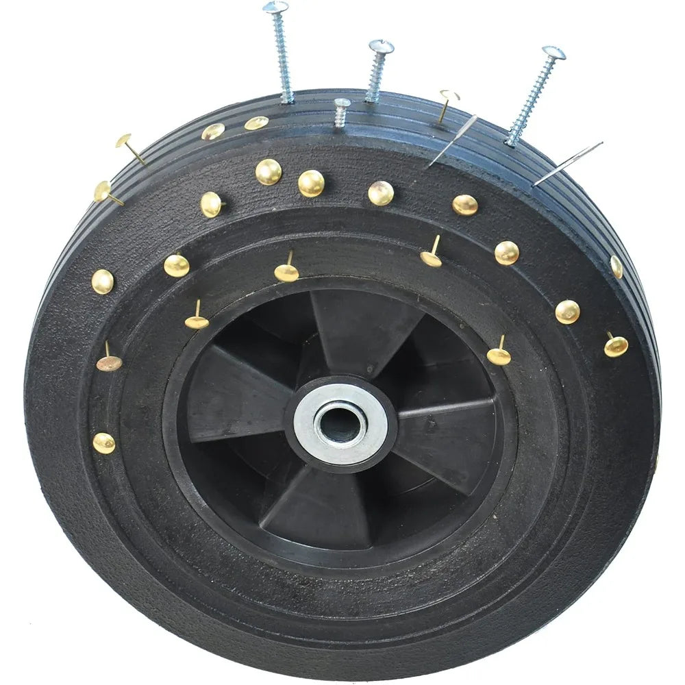 Solid Wheels 10" Flat Free Tires Steel Garden Wagon cart - 1100LBS, with Detachable Sides