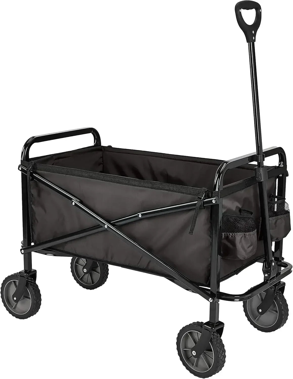 Collapsible Folding Heavy Duty Utility Wagon for Outdoor Sports, 265 pounds Weight Capacity