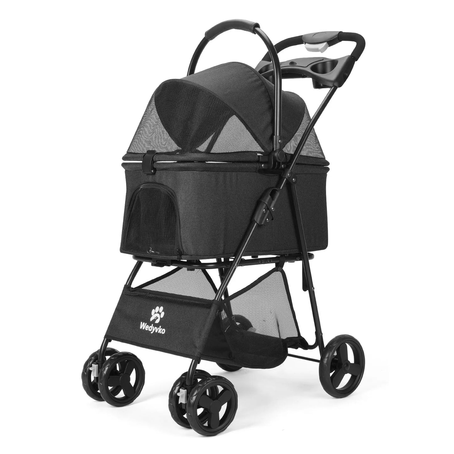 Luxury Detachable Pet Stroller – Easy Assembly & Setup
