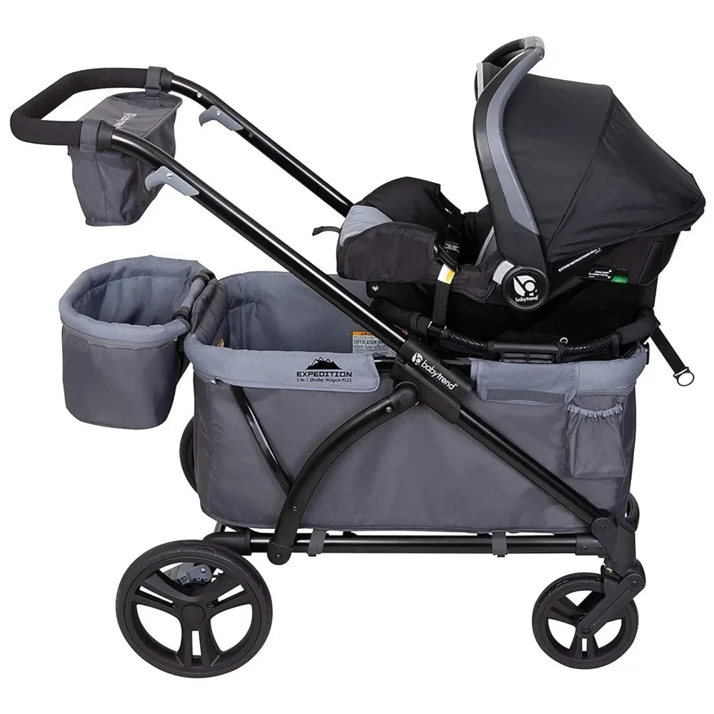 NEW Expedition 2-in-1 Stroller Wagon PLUS, Ultra Grey