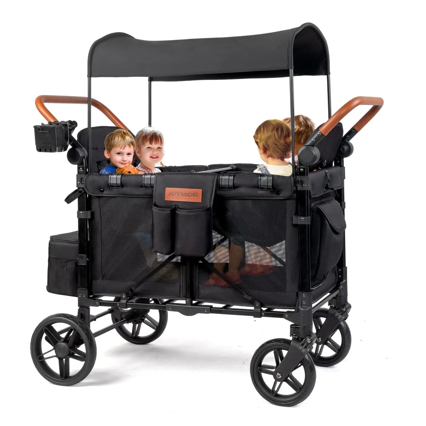 Outdoor Folding Wagon Stroller, 4 Seater with Full Canopy.