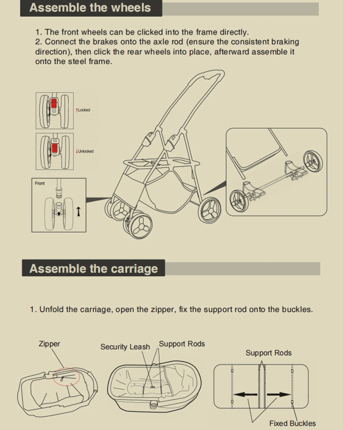 Luxury Detachable Pet Stroller – Easy Assembly & Setup