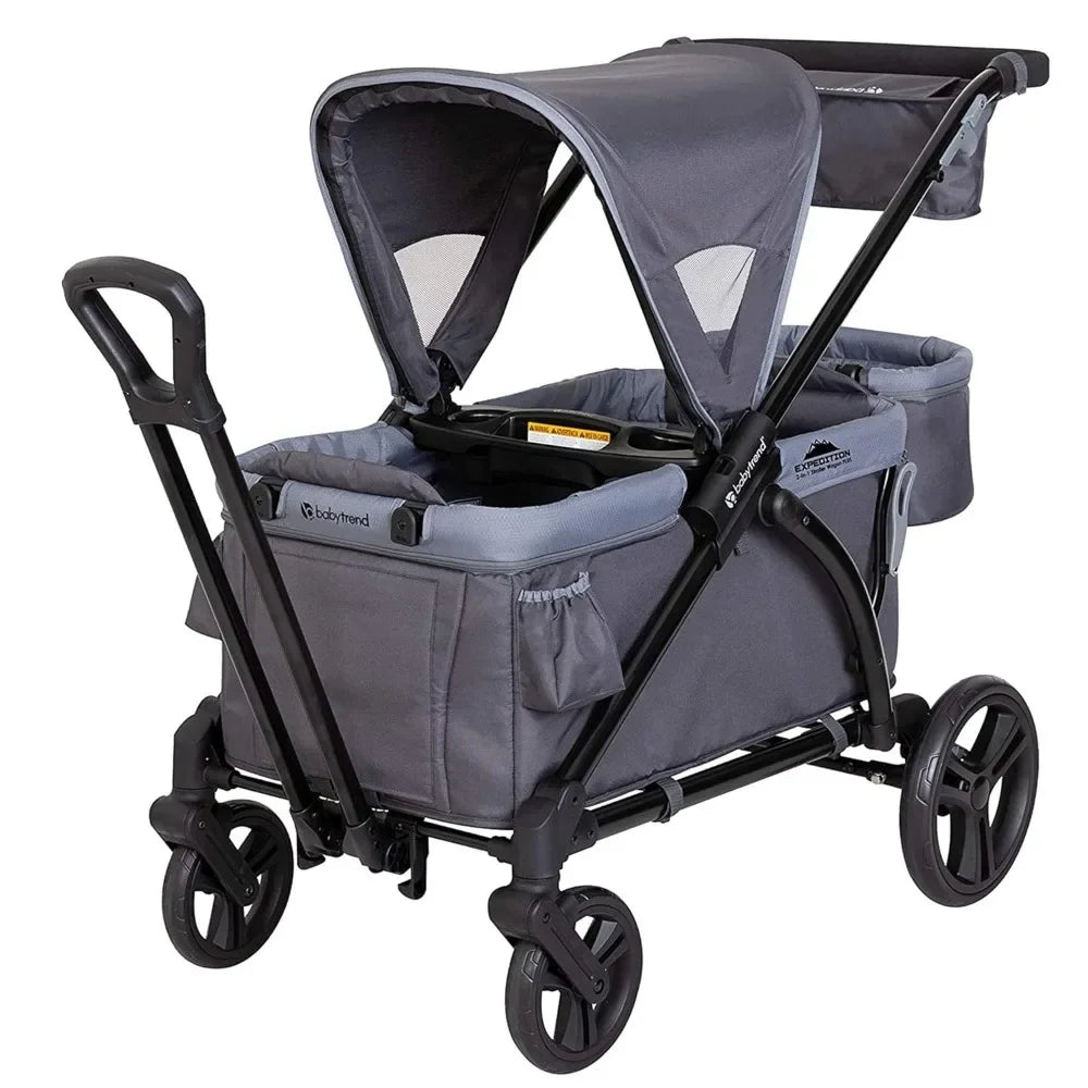 NEW Expedition 2-in-1 Stroller Wagon PLUS, Ultra Grey