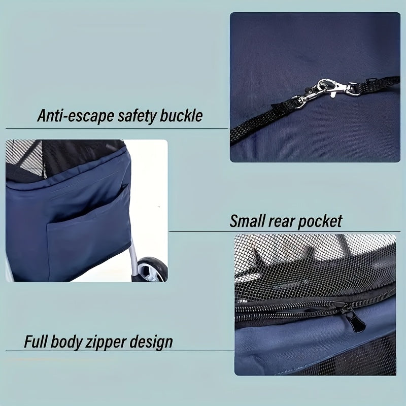 Lightweight Foldable Pet Stroller