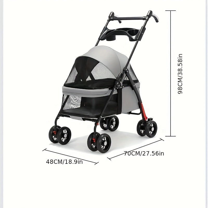 Lightweight Foldable Pet Stroller