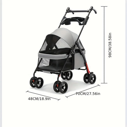Lightweight Foldable Pet Stroller
