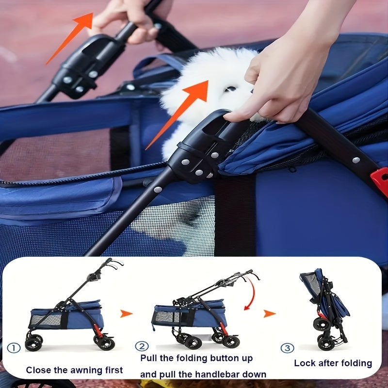 Lightweight Foldable Pet Stroller