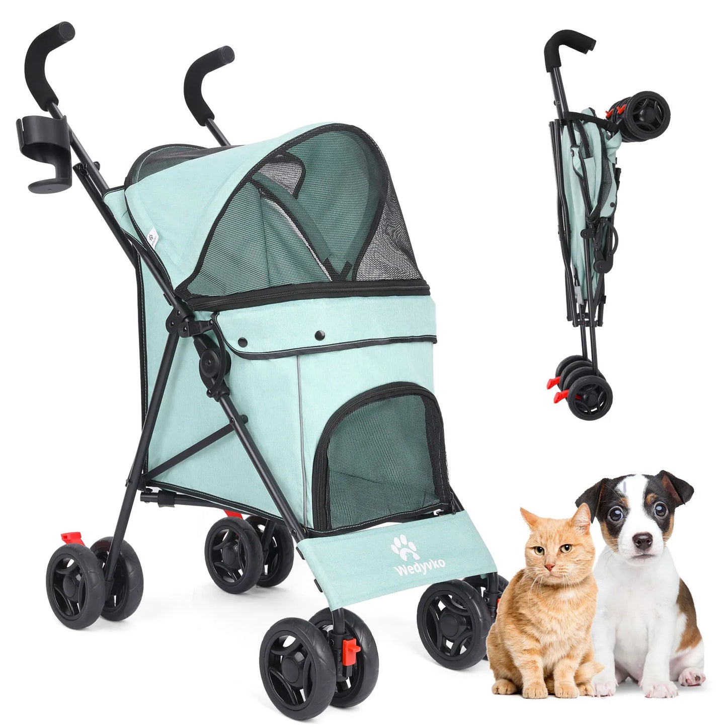 Pet Stroller - Foldable and Lightweight