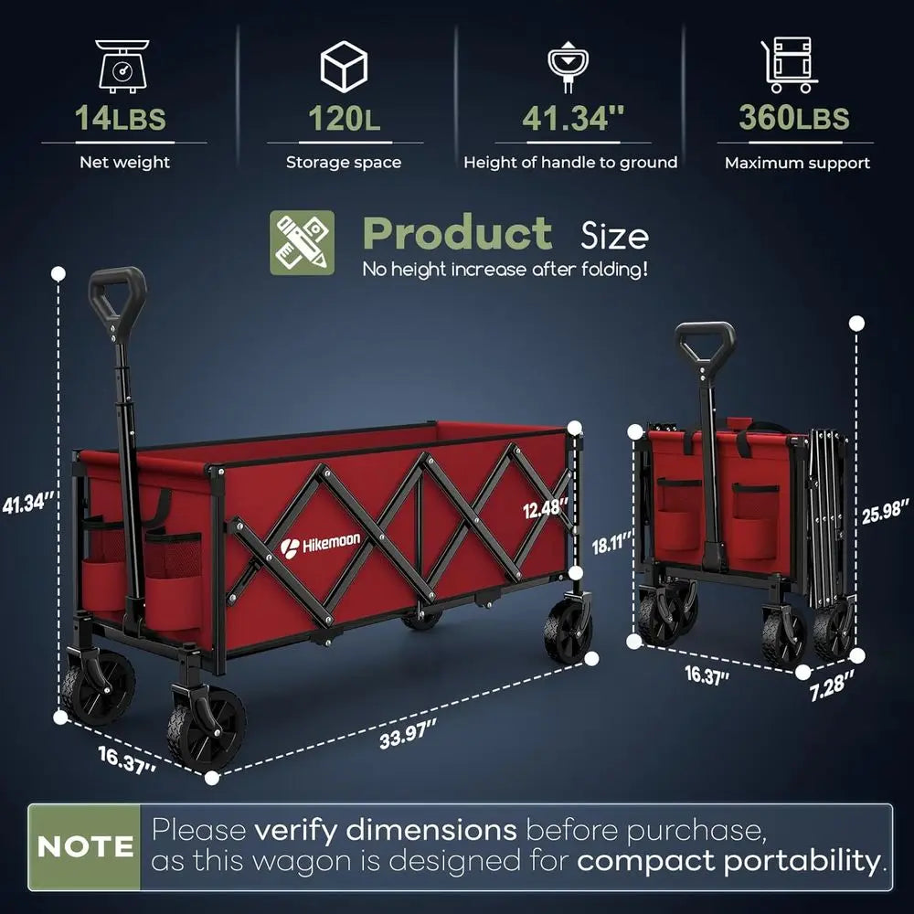 Extra Long Collapsible Wagons