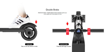 HX X6 Electric Scooter for Adult, Foldable,  350W 25KM/H, 7.5AH 36V