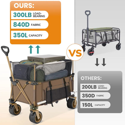 Collapsible Camping Beach Wagon - Heavy Duty