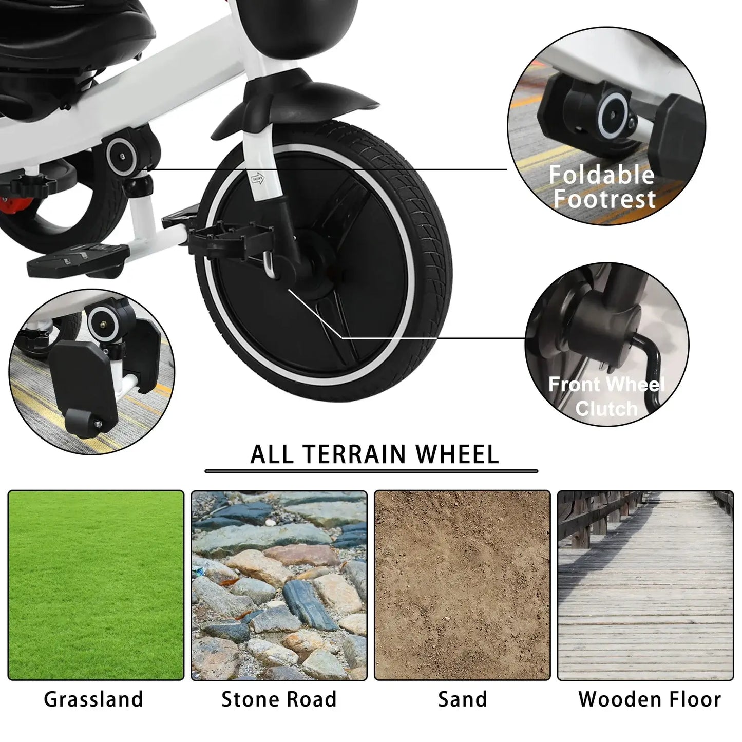 Baby Stroller and Trike - Foldable 5-in-1