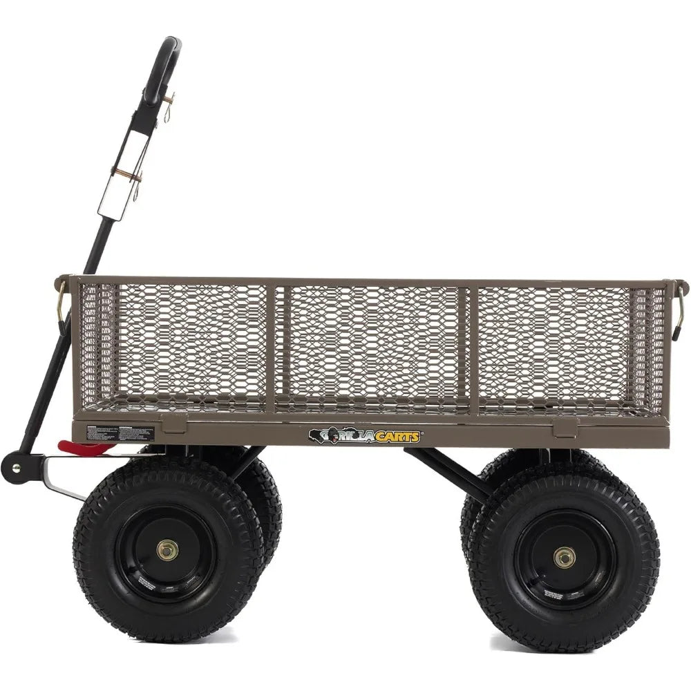 Gorilla Cart w/Removable Side Panels, 1200 lb Capacity