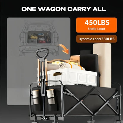 Foldable Wagon, 220/330/450LB Heavy Duty