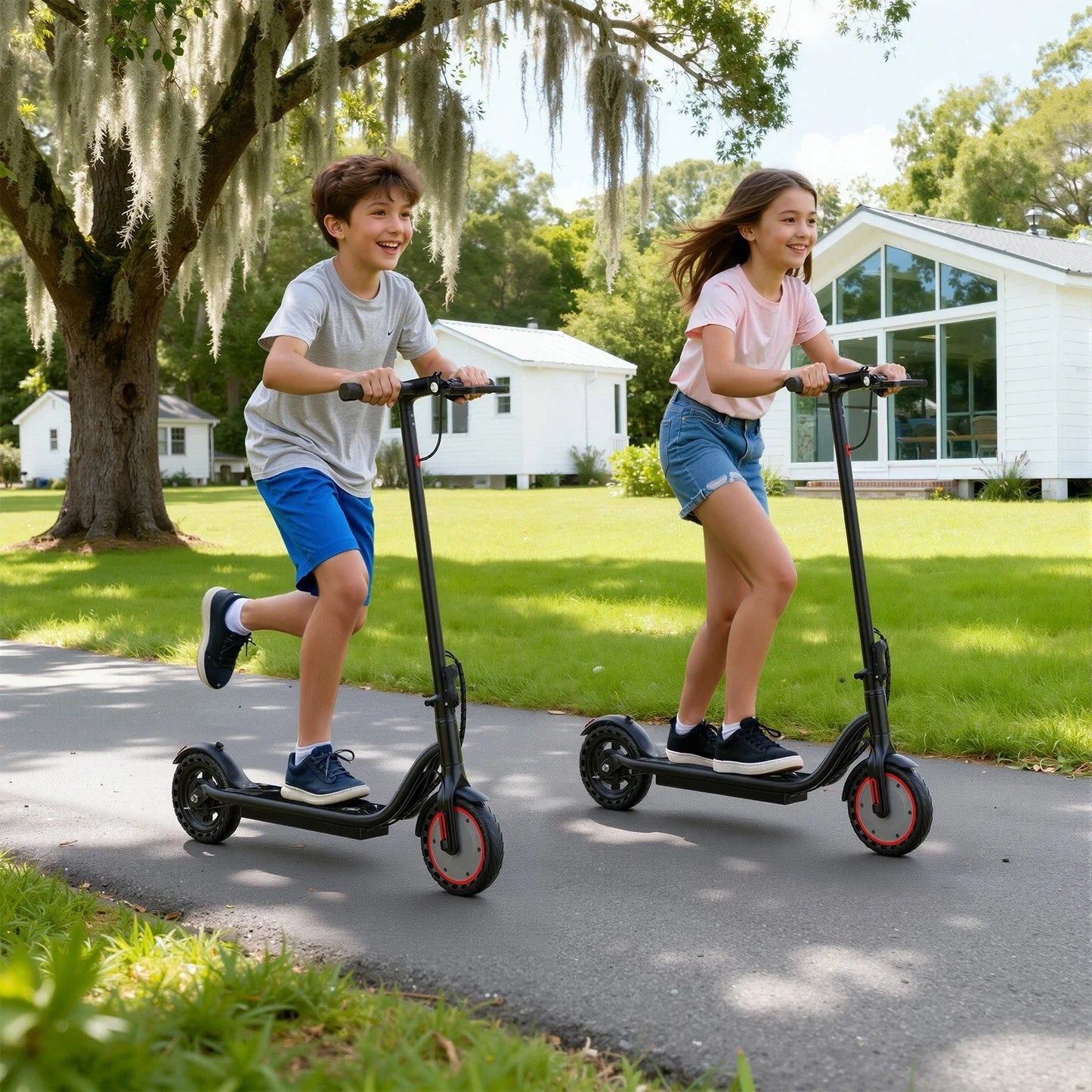 LP30 Foldable Electric Scooter for Kids 10+, 19mph Max Speed, 12miles Max Range