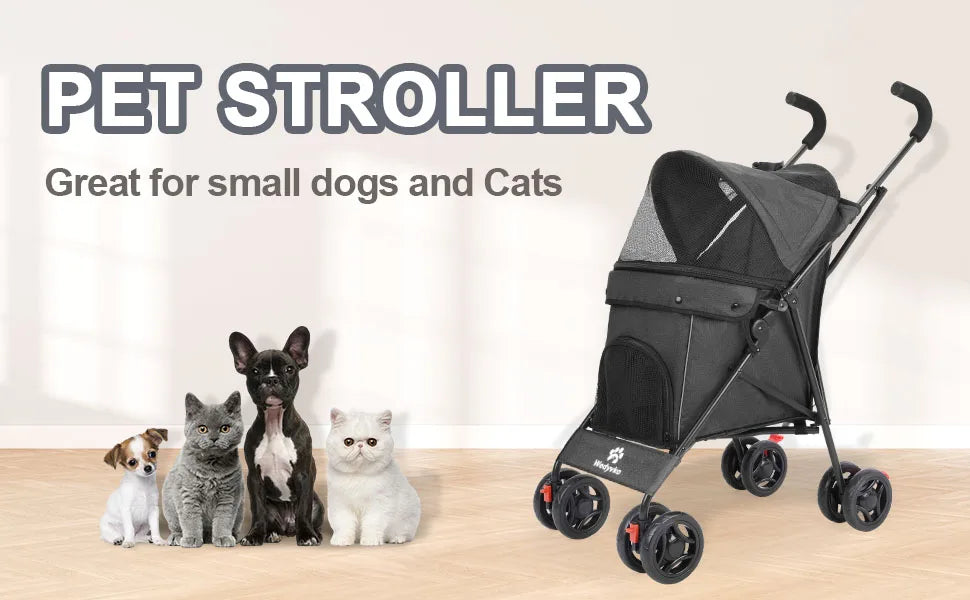 Pet Stroller - Foldable and Lightweight