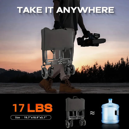 Foldable Wagon, 220/330/450LB Heavy Duty