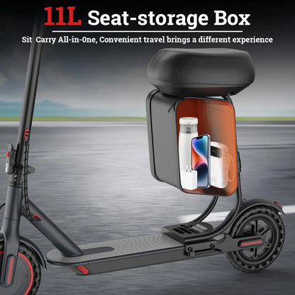 LP60 Adult Foldablel Electric Scooter with seat, 350W Motor 36V 5.2Ah Battery, 19mph Max Speed, Up to 16miles Range