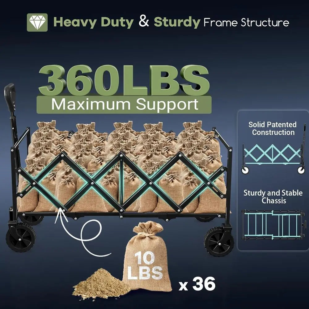 Extra Long Collapsible Wagons