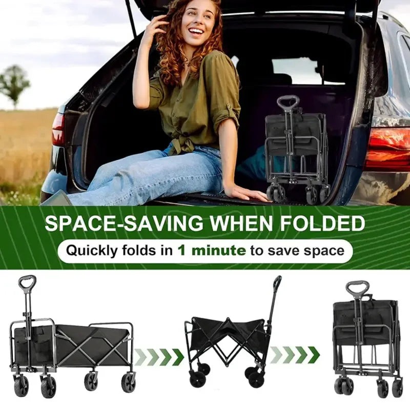 Foldable Wagon, 220/330/450LB Heavy Duty