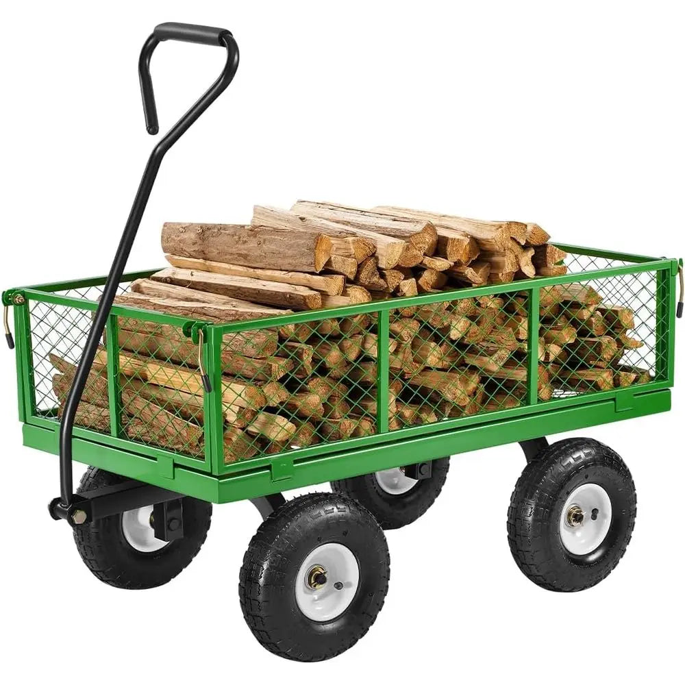 900 Lbs Capacity Heavy Duty Steel Garden Cart