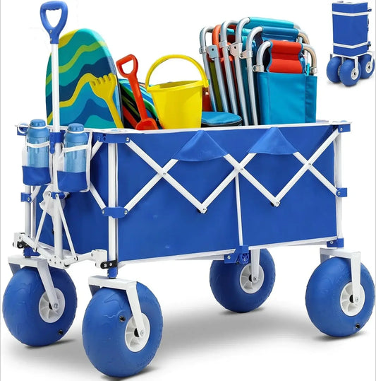Heavy Duty Beach Wagon with 9" Wheels 