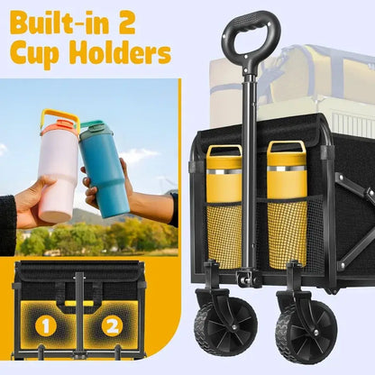 Foldable Utility Wagon - Heavy Duty