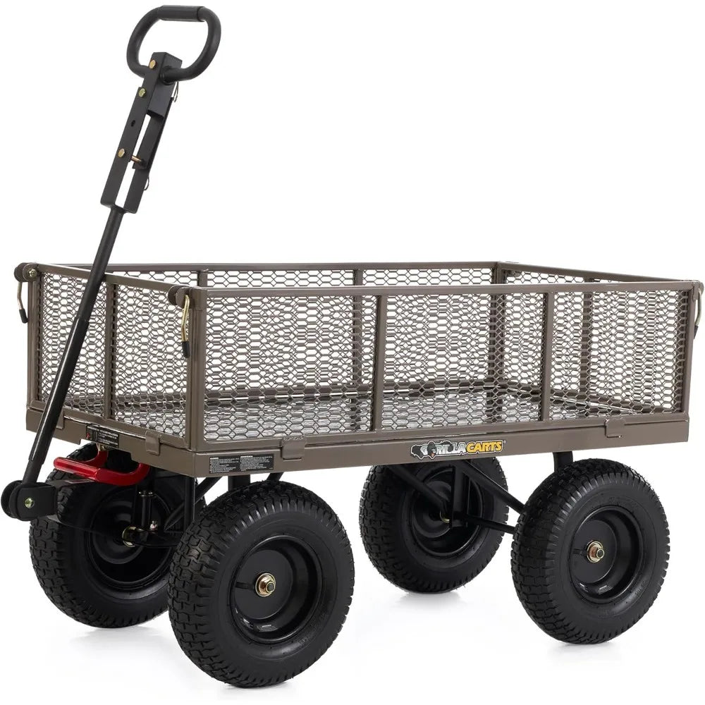 Gorilla Cart w/Removable Side Panels, 1200 lb Capacity