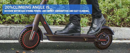 Lightweight Commuter Electric Scooter for Adults, Explosion-proof Tires, Dual Brake System, APP Support