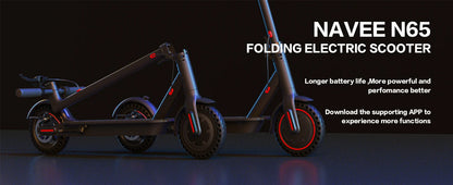 Lightweight Commuter Electric Scooter for Adults, Explosion-proof Tires, Dual Brake System, APP Support