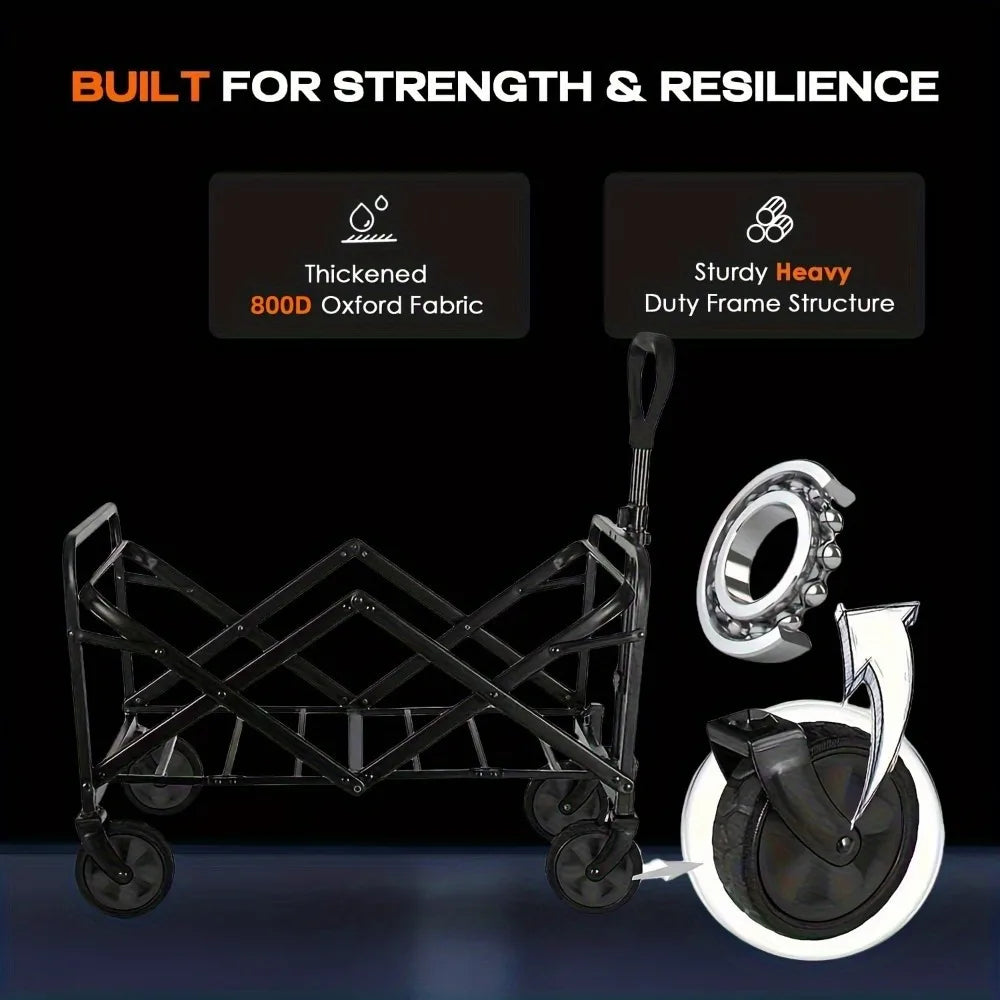 Foldable Wagon, 220/330/450LB Heavy Duty