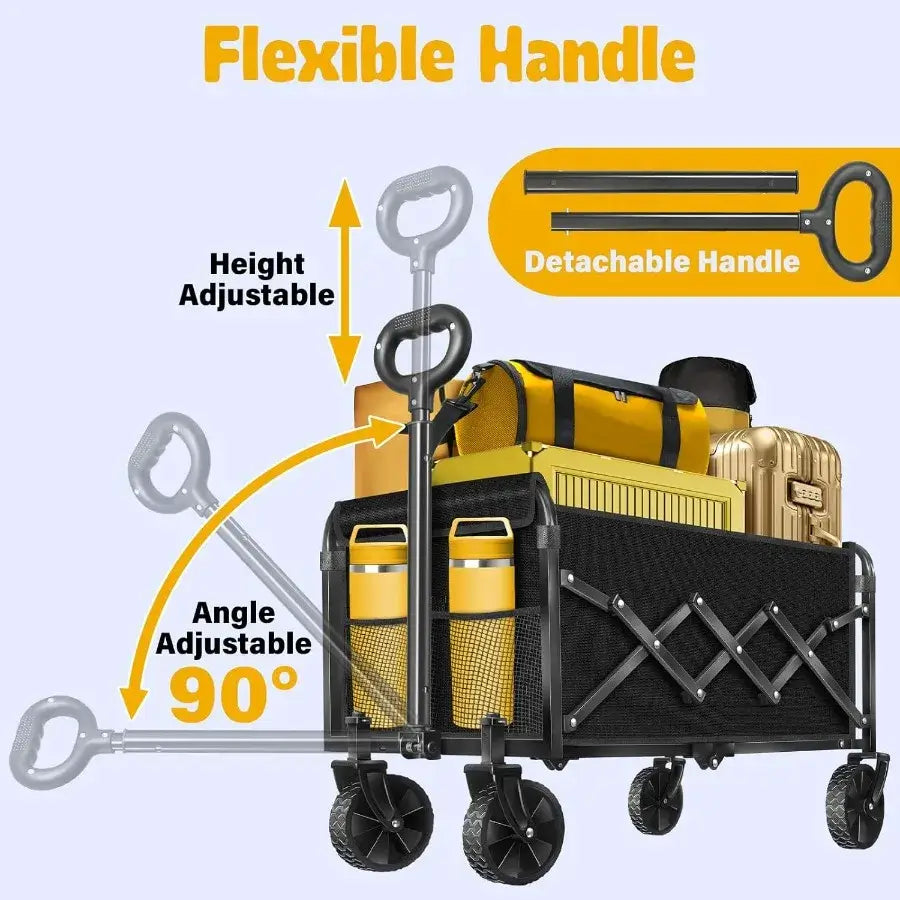 Foldable Utility Wagon - Heavy Duty