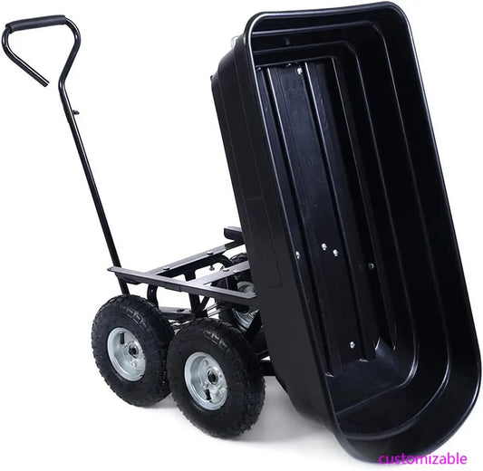 Garden Dump Cart - 650LB Heavy Duty