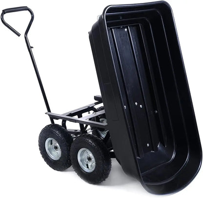 Garden Dump Cart - 650LB Heavy Duty