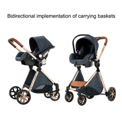 3-in-1 Lightweight Stroller - Carriage, Bassinet