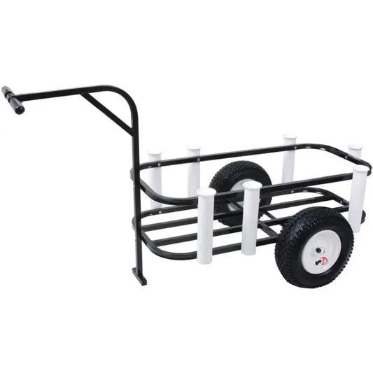 Deluxe Surf, Pier and Beach Cart – Outdoor Fishing Rolling Wheel Wagon