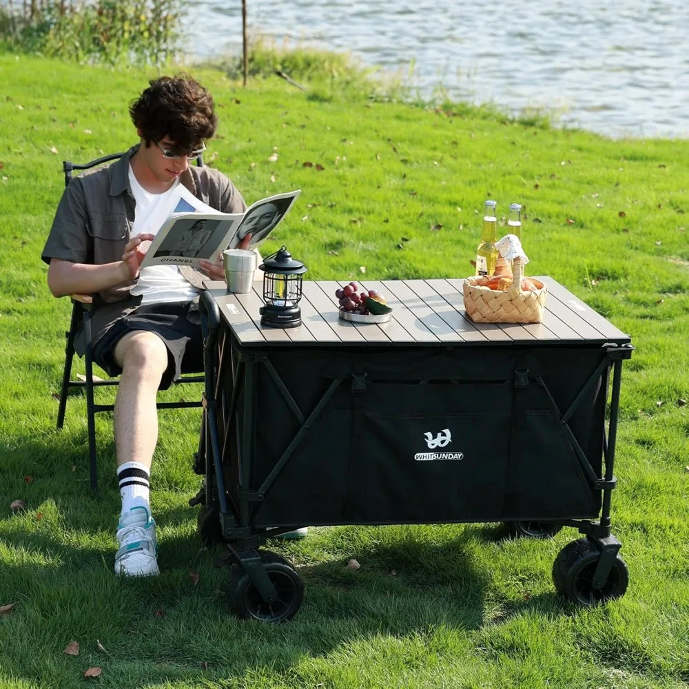 Collapsible Beach Wagon with 440Lbs Capacity