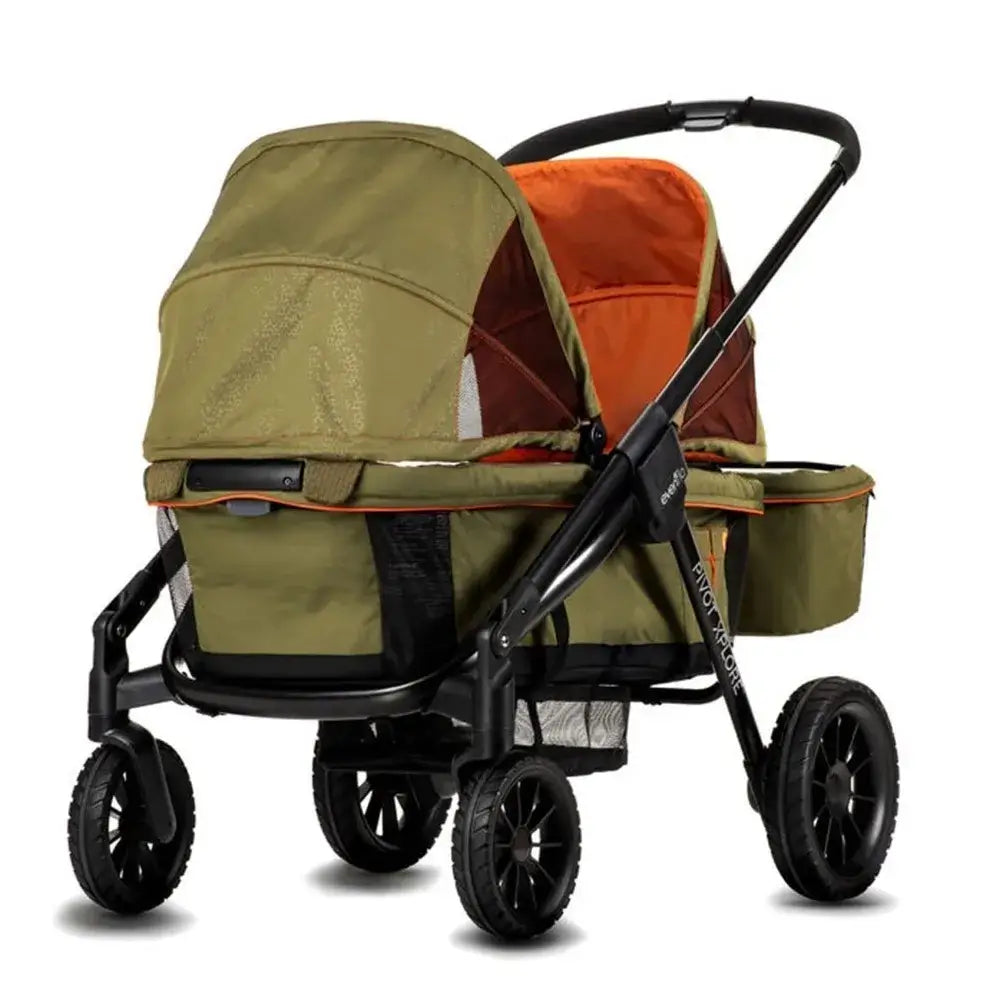 Pivot Xplore All-Terrain Stroller Wagon (Ranger Green) - telescoping handle
