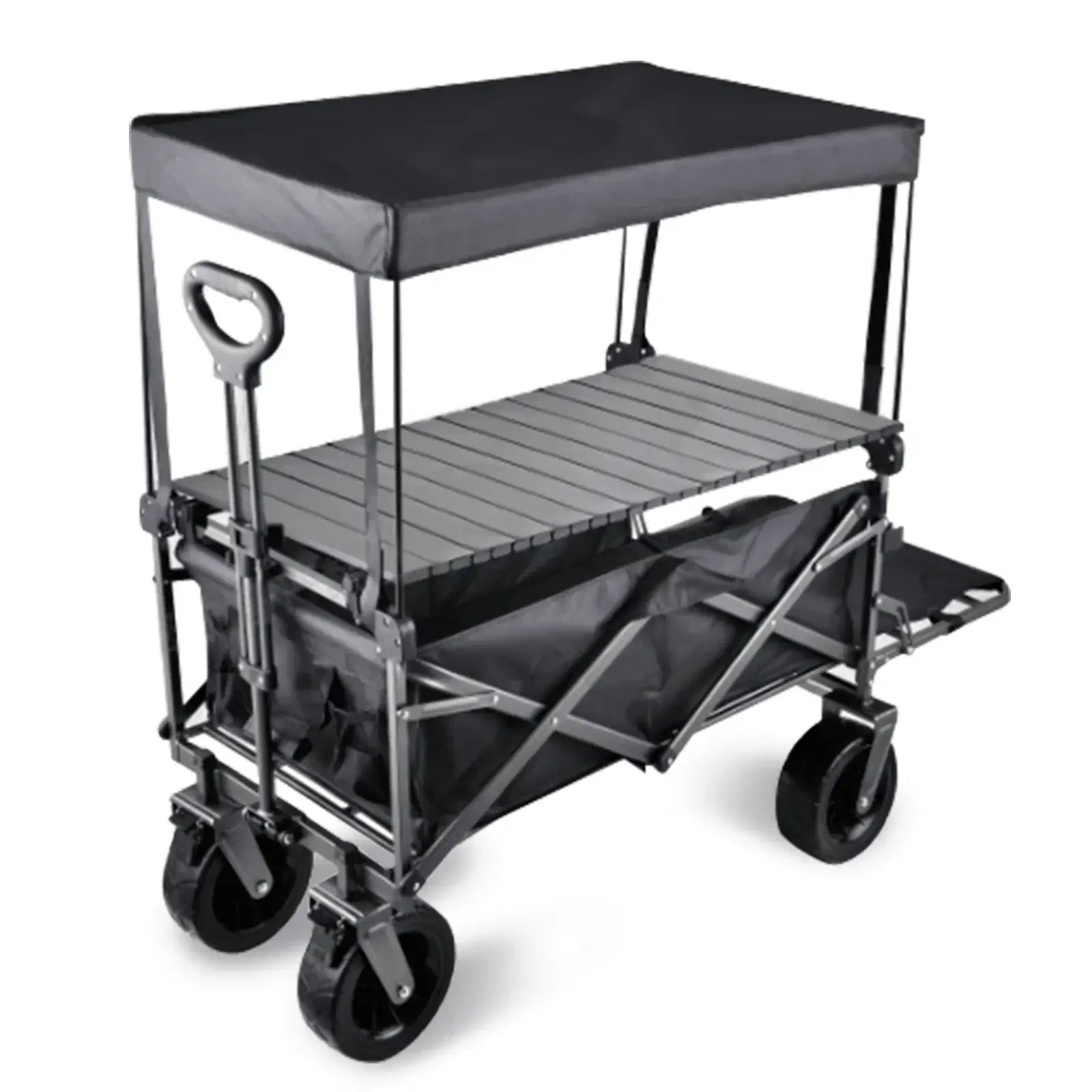 Folding Wagon Cart with Table & Canopy 