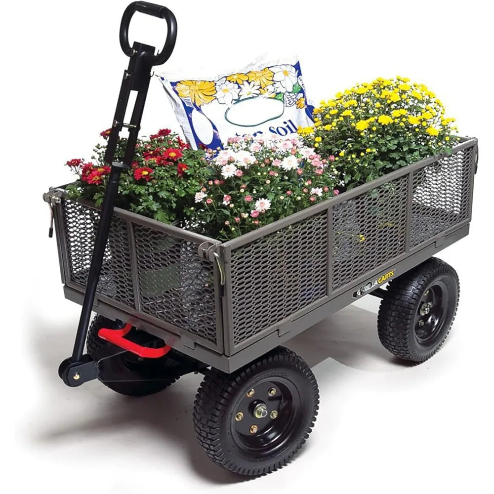 Gorilla Cart w/Removable Side Panels, 1200 lb Capacity