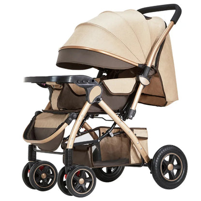 Four-wheel Strollers, Foldable and Washable, Multifunctional Stroller