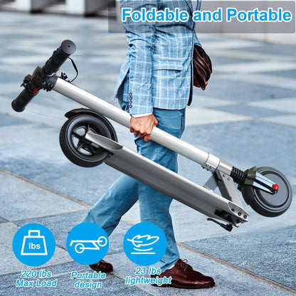 Adults Foldable Commuter E-Scooter With Cruise Control, Dual Braking System, Shock Absorption