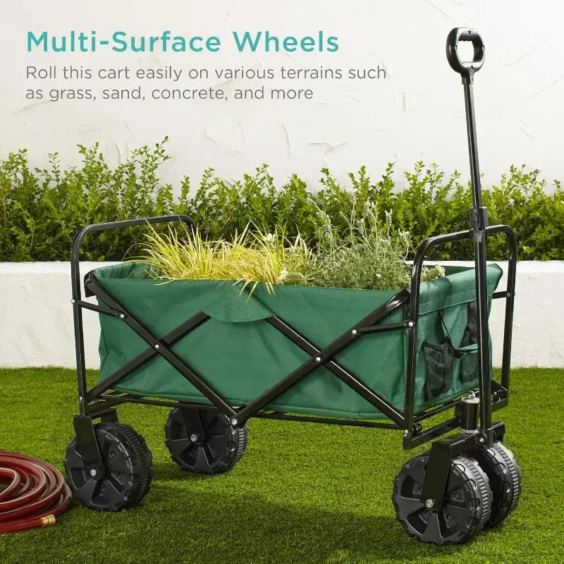 Collapsible Garden Carts w/ 360-Degree Wheels