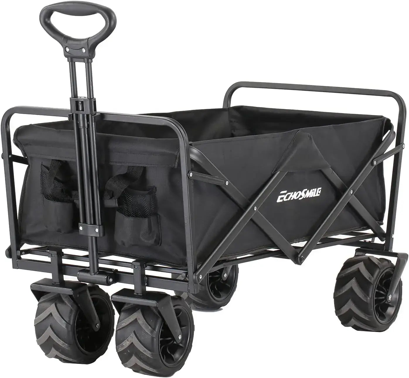Heavy Duty Foldable Wagon - 350lbs, All-Terrain Wheels