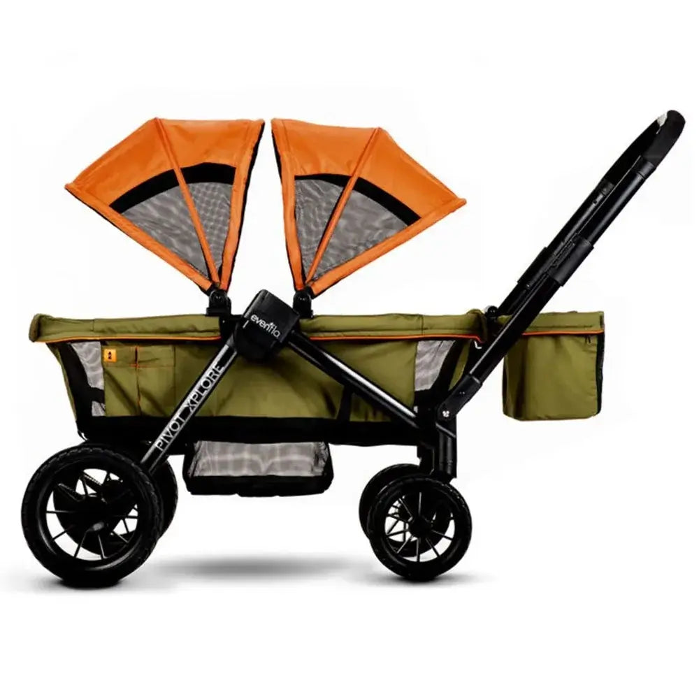 Pivot Xplore All-Terrain Stroller Wagon (Ranger Green) - all terrain