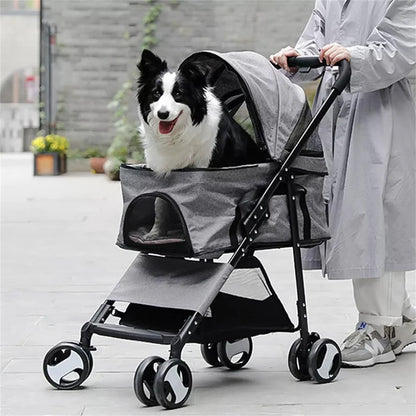Pet Stroller Foldable Travel Carrier