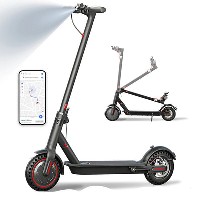 Lightweight Commuter Electric Scooter for Adults, Explosion-proof Tires, Dual Brake System, APP Support