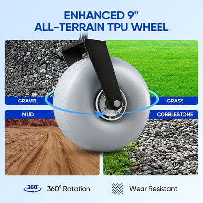 Beach Wagon with All-Terrain Balloon Wheels - All-Terrain Wheels